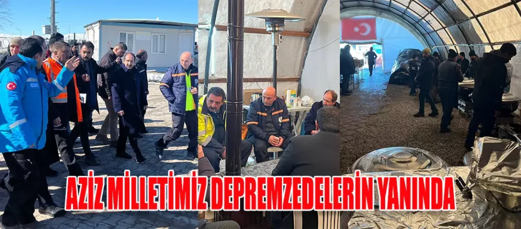 AZİZ MİLLETİMİZ DEPREMZEDELERİN YANINDA kapak