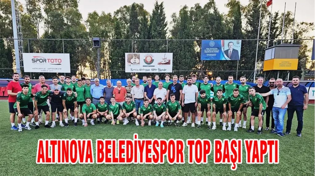 ALTINOVA BELEDİYESPOR TOP BAŞI YAPTI
