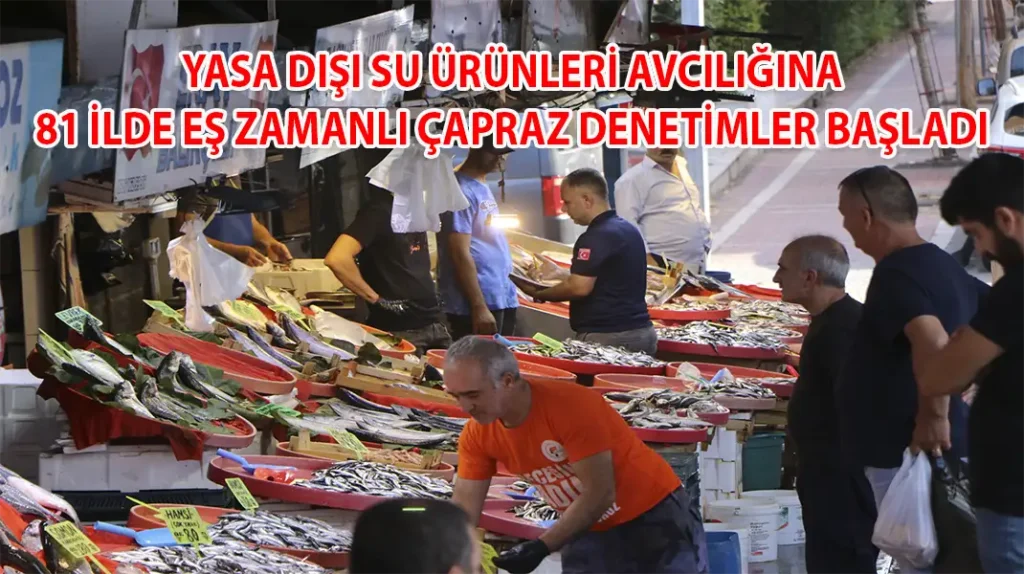 YASA DIŞI SU ÜRÜNLERİ AVCILIĞINA 81 İLDE EŞ ZAMANLI ÇAPRAZ DENETİMLER BAŞLADI