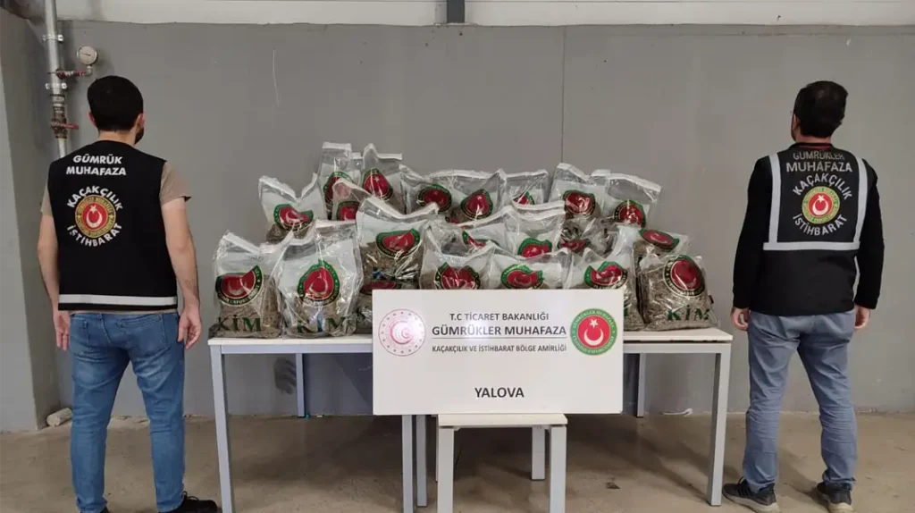 YALAOVA’DA 80 KİLOGRAM UYUŞTURUCU ELE GEÇİRİLDİ
