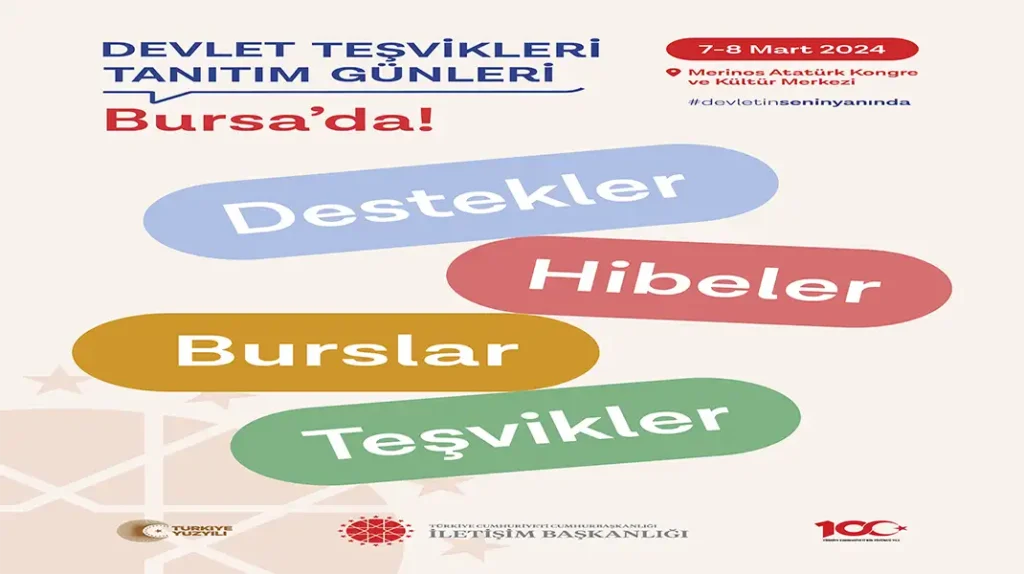 CUMHURBAŞKANLIĞI İLETİŞİM BAŞKANLIĞI DEVLET TEŞVİKLERİ TANITIM GÜNLERİ