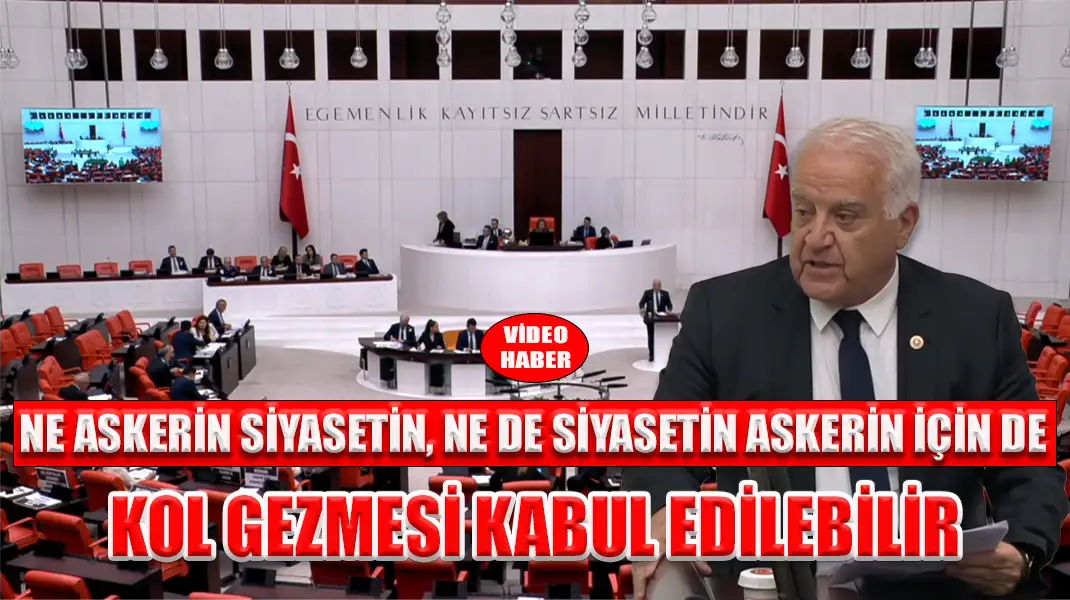 BECAN NE ASKERİN SİYASETİN, NE DE SİYASETİN ASKERİN İÇİN DE KOL GEZMESİ KABUL EDİLEBİLİR