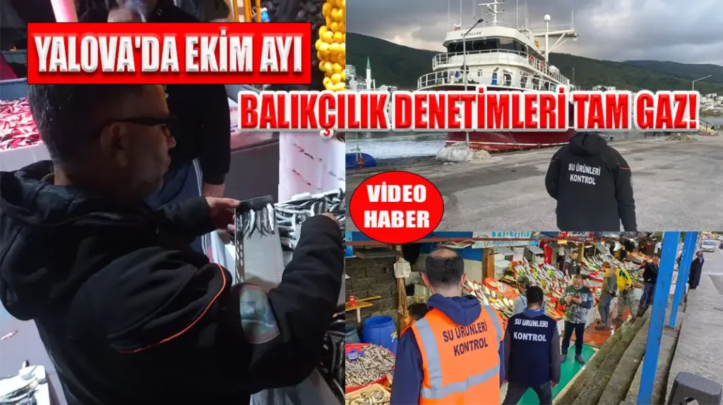 YALOVA'DA EKİM AYI BALIKÇILIK DENETİMLERİ TAM GAZ!