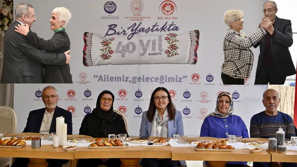 AİLE YILI'NDA ANLAMLI ETKİNLİK BİR YASTIKTA 40 YIL