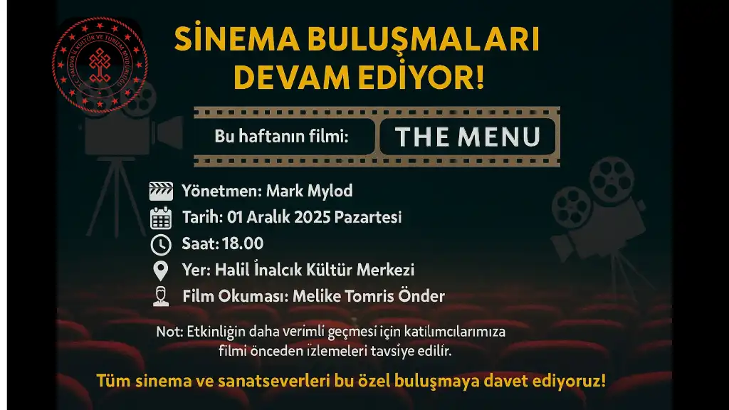 SİNEMA BULUŞMALARI DEVAM EDİYOR