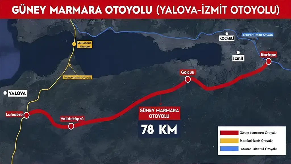 GÜNEY MARMARA OTOYOLU GELİYOR