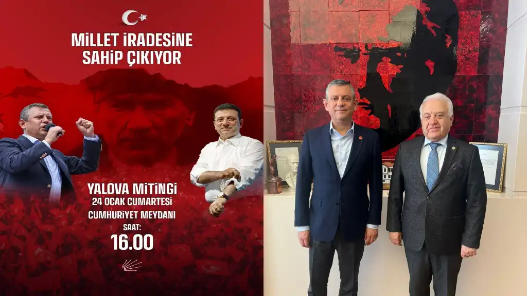 CHP Yalova Milletvekili Tahsin Becan’dan 24 Ocak’ta Demokrasi Mitingine Davet