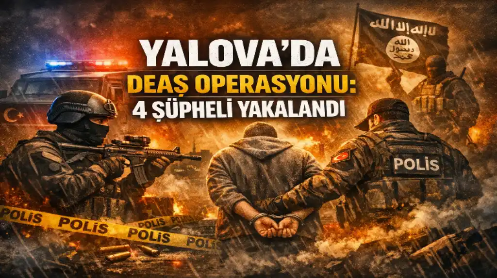 YALOVA'DA DEAŞ OPERASYONU 4 ŞÜPHELİ YAKALANDI