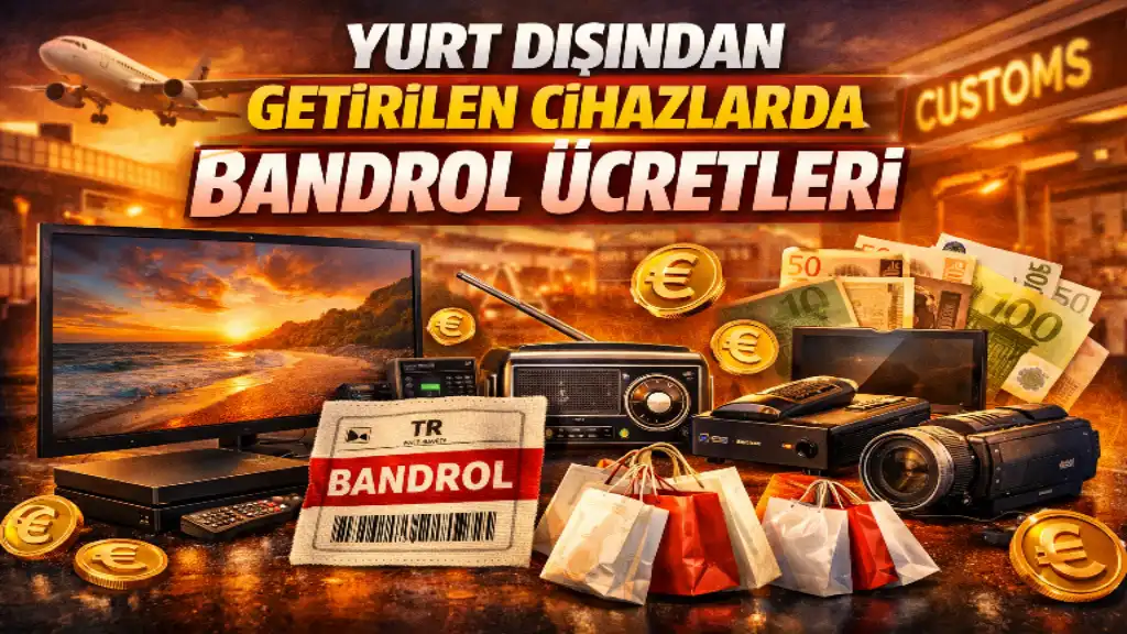 YURT DIŞINDAN GETİRİLEN CİHAZLARDA BANDROL ÜCRETLERİ