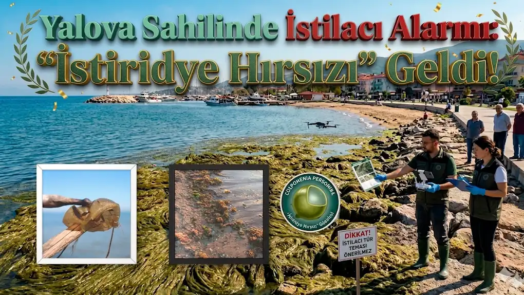Yalova Sahilinde İstilacı Alarmı İstiridye Hırsızı Geldi!