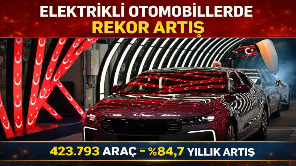 Türkiye’de Elektrikli Otomobil Sayısı 423 Bin 793’e Ulaştı