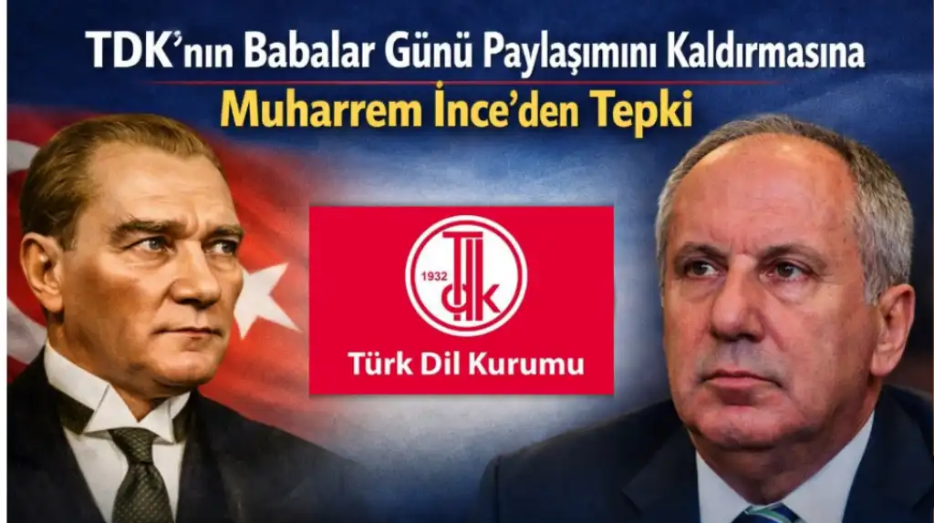 TDK’nın “Babalar Günü” Paylaşımını Kaldırmasına Muharrem İnce’den Tepki