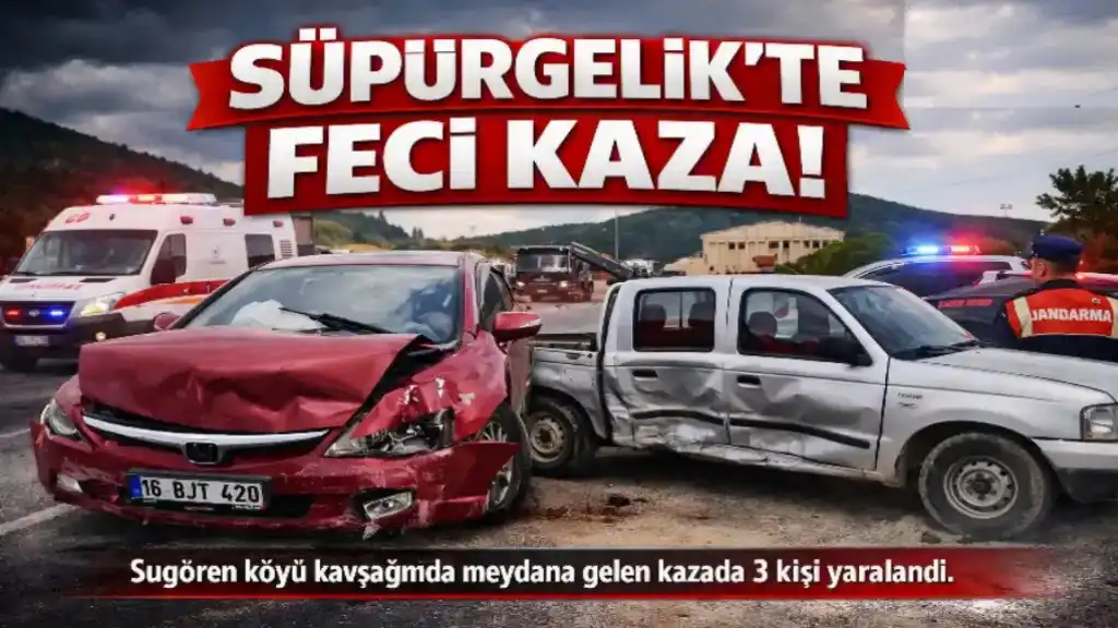 Süpürgelik’te Feci Kaza