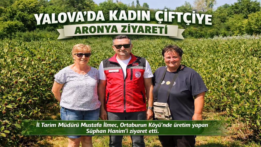 Yalova’da Kadın Çiftçiye Aronya Ziyareti