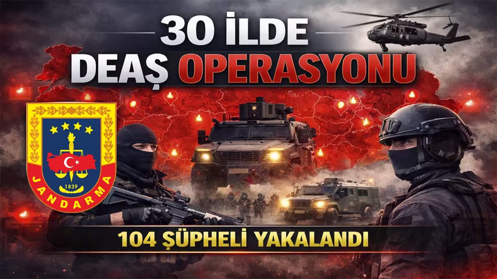 30 İlde DEAŞ Operasyonu 104 Şüpheli Yakalandı