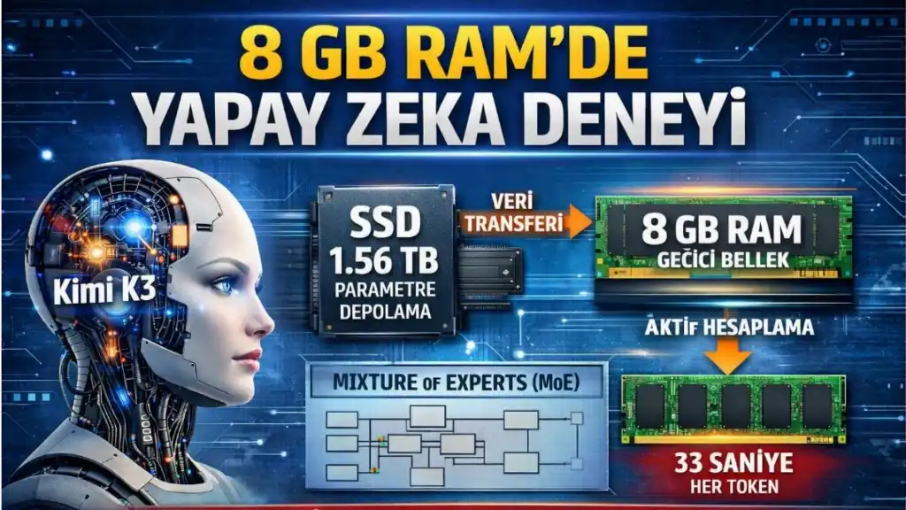 8 GB RAM’de Kimi K3 Deneyi