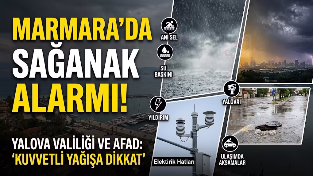 Marmara’da sağanak alarmı