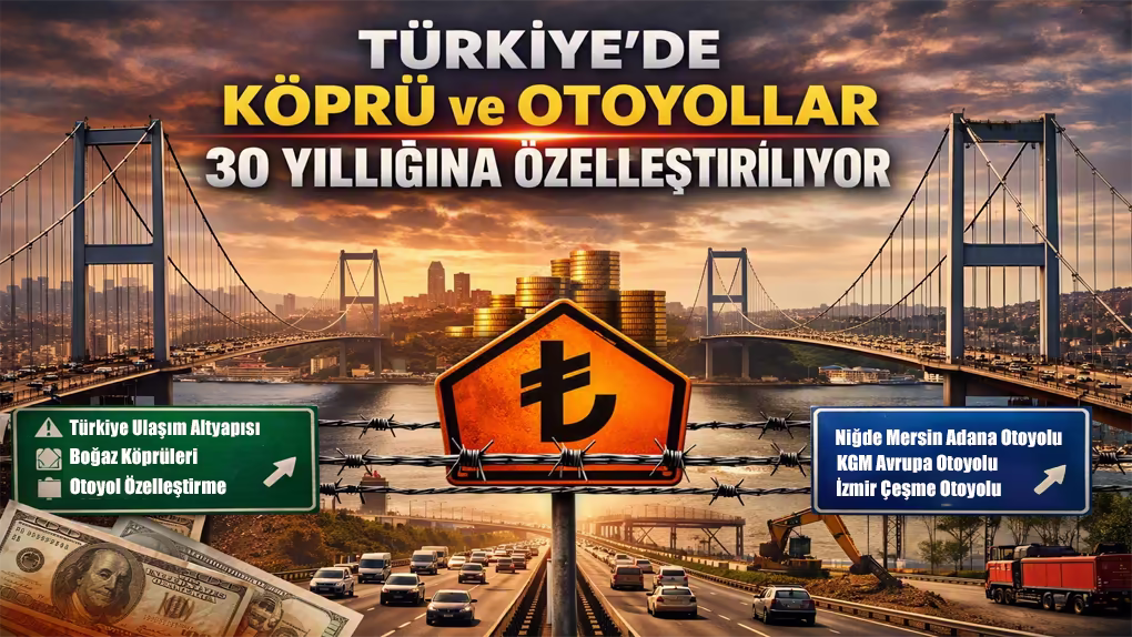 Türkiye’de Köprü ve Otoyollar 30 Yıllığına Özelleştiriliyor