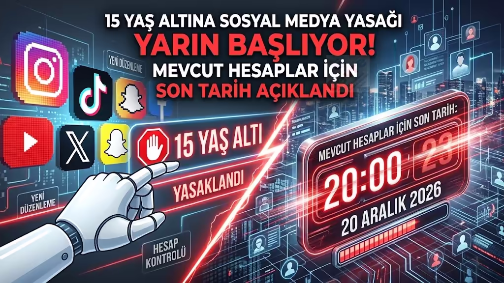 15 Yaş Altına Sosyal Medya Yasağı Yarın Başlıyor!