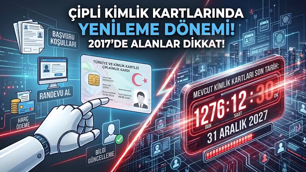 Çipli Kimlik Kartlarında Yenileme Dönemi! 2017'de Alanlar Dikkat