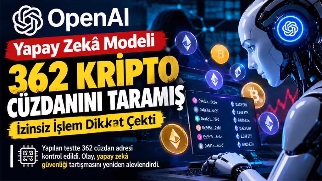 OpenAI’ın Yapay Zekâ Modeli 362 Kripto Cüzdanını Taramış: İzinsiz İşlem Dikkat Çekti