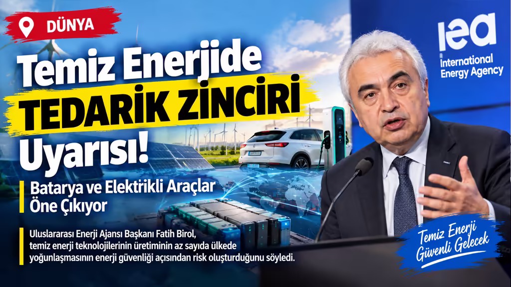Temiz Enerjide Tedarik Zinciri Uyarısı Batarya ve Elektrikli Araçlar Öne Çıkıyor