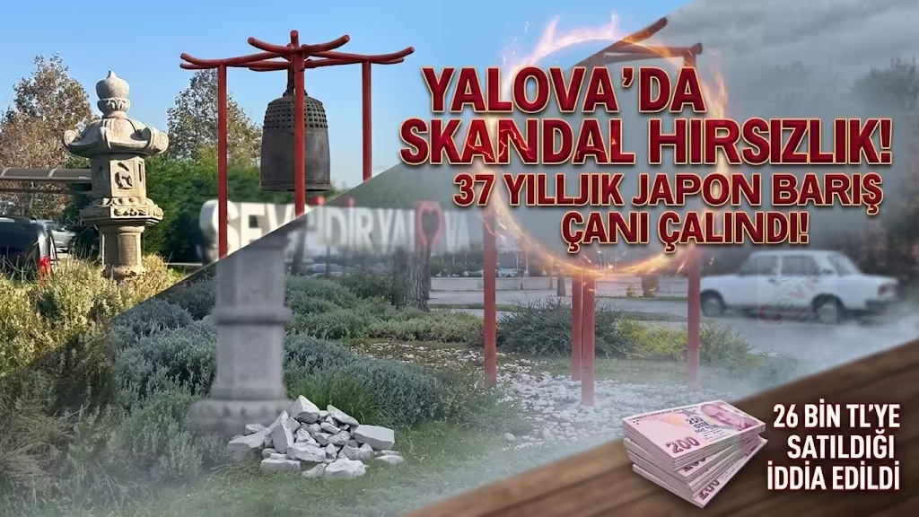 Yalova’da 37 Yıllık Japon Barış Çanı Çalındı! 26 Bin TL’ye Satıldığı İddia Edildi
